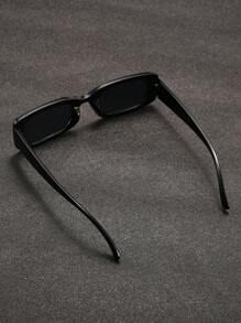 1 pieza Gafas de moda con montura cuadrada para hombre, estilo casual y acogedor para fiestas, verano, playa, vacaciones, exterior, viajes, vuelta al colegio, con estilo preparatorio