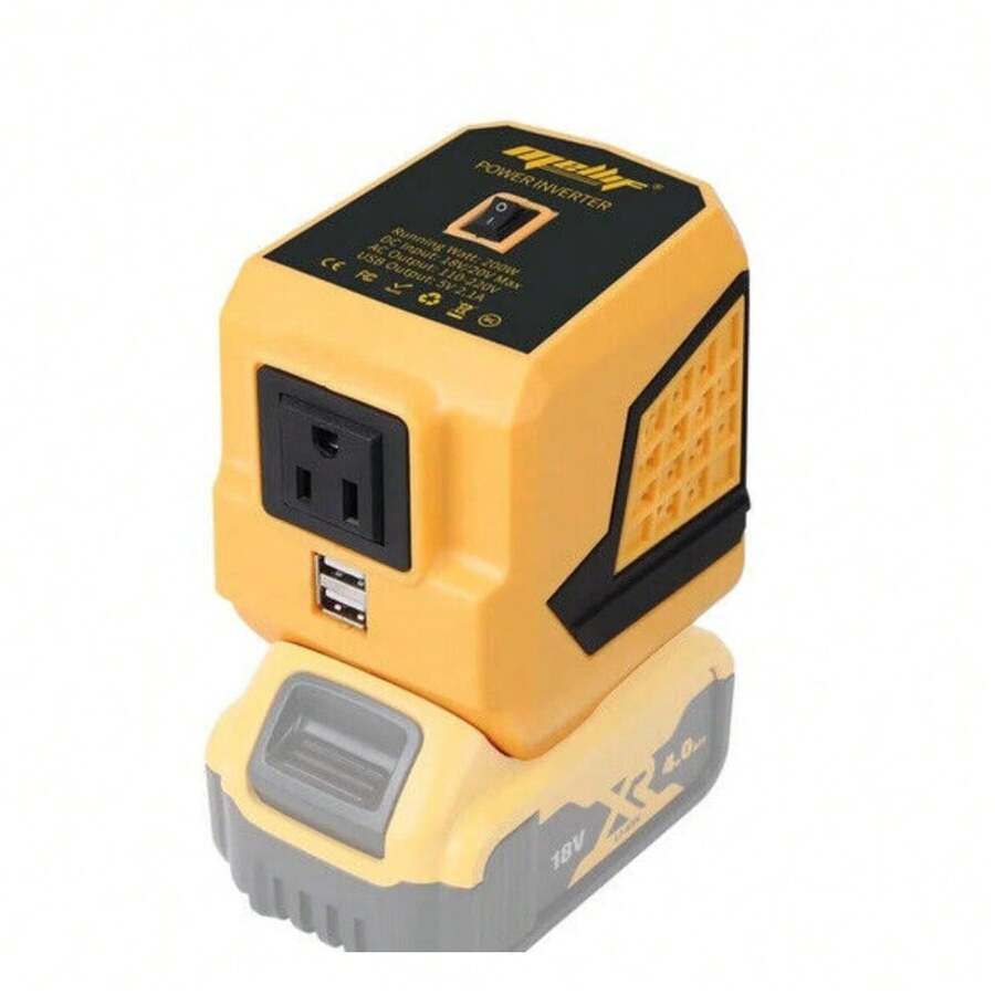 Mellif 200W Power Inverter For DeWALT 20V Battery Portable Power