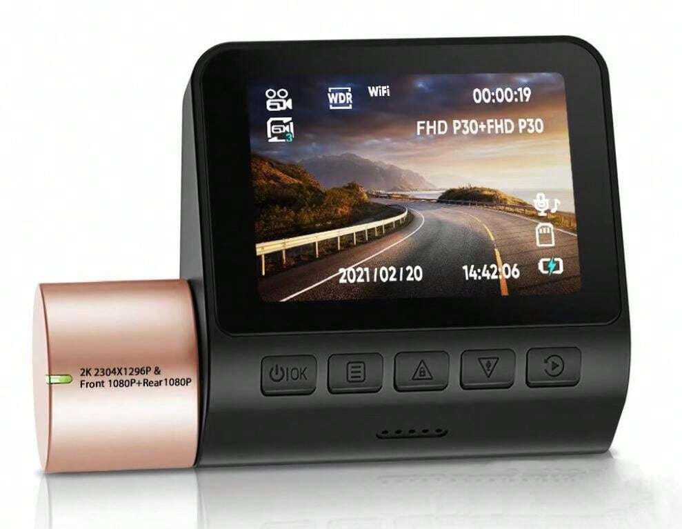 TELECAMERA PER AUTO DASHCAM 4K FULL HD DVR CAR VIDEO CAMERA VISIONE