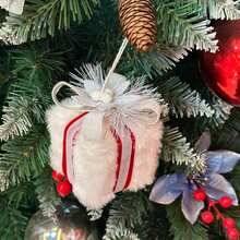 1 件/2 件圣诞树装饰挂饰，白色/粉色方形礼盒风格迷你装饰 - 彩色 - 查看 10