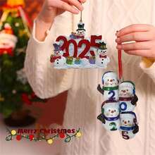 1pc Đồ trang trí Giáng sinh hoạt hình 3D Người tuyết sơn Mặt dây chuyền bằng nhựa Trang trí thủ công - Nhiều màu - Xem 6