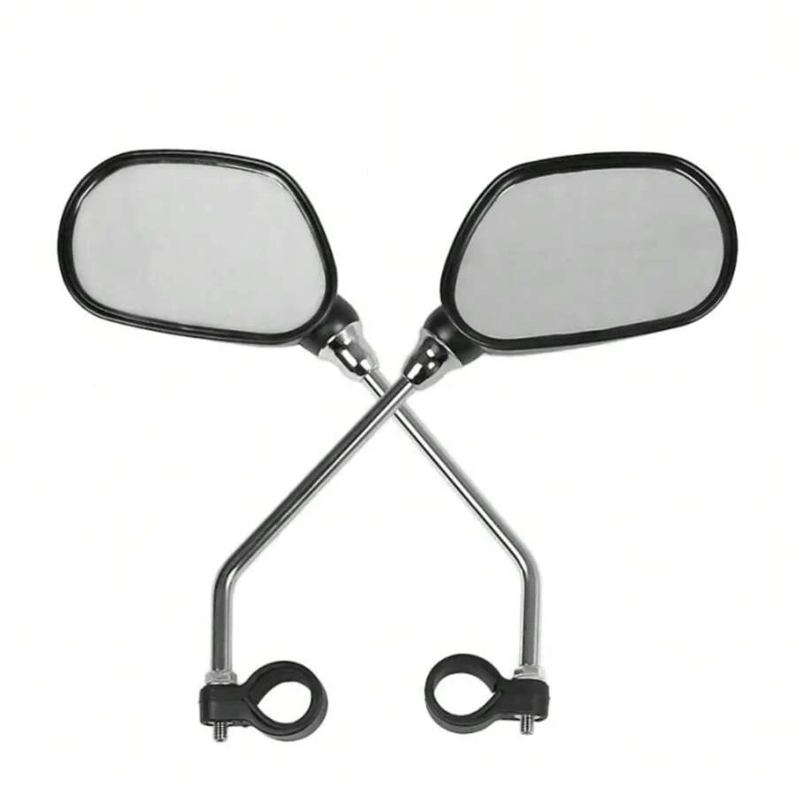 1 对自行车后视镜，平面反光骑行后视镜，摩托车倒车镜
