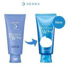 (Pack Of 2) Shiseido Senka Perfect Whip Beauty Face Foam Daily Facial Cleanser Mild Face Wash 120g - 藍色 - 查看 2