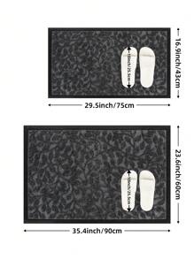 DAJIANG 1 件装树叶造型门垫，室内外通用，加厚防滑迎宾垫，易于清洁，适用于户外入口，防水橡胶材质，黑色，家居卫浴装饰，浴室地毯，户外地毯，门垫，秋季装饰，浴室配件，返校季入口装饰 - 彩色 - 查看 3