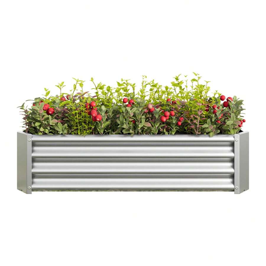 Functional Metal Raised Garden Bed With Reliable Open Bottom Drainage