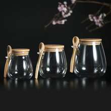 Multi-Grain Storage Tank With Spoon Lid Multi-Grain Tea Storage Tank Sealed Storage Tank High Borosilicate Glass Seasoning Tank - Multicolor - View 3