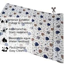 Tablecloths - Azul Y Marrón - View 6