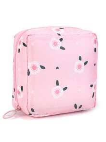 1 túi đựng băng vệ sinh phụ nữ thiết kế hoạt hình dễ thương, bảo vệ sự riêng tư của bé gái, hộp đựng tiện lợi khi đi du lịch - Nhiều màu - Xem 3