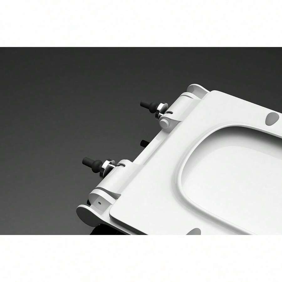 Soft Close Toilet Seat Square Shape Ultra Slim Design Quick Release