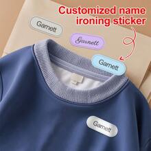 Customizable Waterproof Iron-On Name Stickers-High-Quality Wash-Resistant Fabric Labels For Organizing Clothing And Personal Items-Ideal For T-Shirts, Towels, And Travel Gear-Durable Heat-Transfer Labels For Long-Lasting Use In Home, Office, Or Outdoor Activities-Easy To Apply And Fade-Proof,Multi-Functional,Durable,Ornamental,Reusable,Exquisite,Stylish,High-Quality,Colorful,Modern,Custom,Personalized,Unique,Back To School Supplies,Warm Ambience,Home & Living,Customized Stickers - Multicolor - View 6