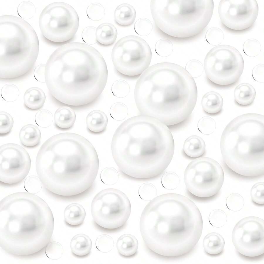 135pcs Vase Filler Artificial Pearls For Center Decor, Decorative Vase