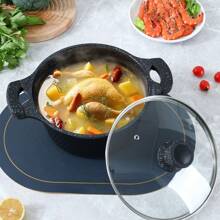 2 buc/Set Set de vase de gătit Maifanshi din aluminiu, inclusiv oală și tigaie antiaderență, potrivite pentru plită pe gaz și cu inducție, oale multifuncționale pentru fierbere de fructe de mare