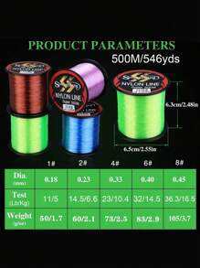 SOUGAYILANG 500M/547YDS Nylon Fishing Line 11-36.3LB Fishing Line Nylon Line
