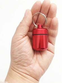 Hộp đựng thuốc mini - Thiết kế chống nước để bảo vệ chống ẩm, kết cấu hợp kim nhôm, móc chìa khóa tiện lợi để dễ dàng mang theo - Sắp xếp và bảo vệ thuốc hàng ngày của bạn - Nhiều màu - Xem 6