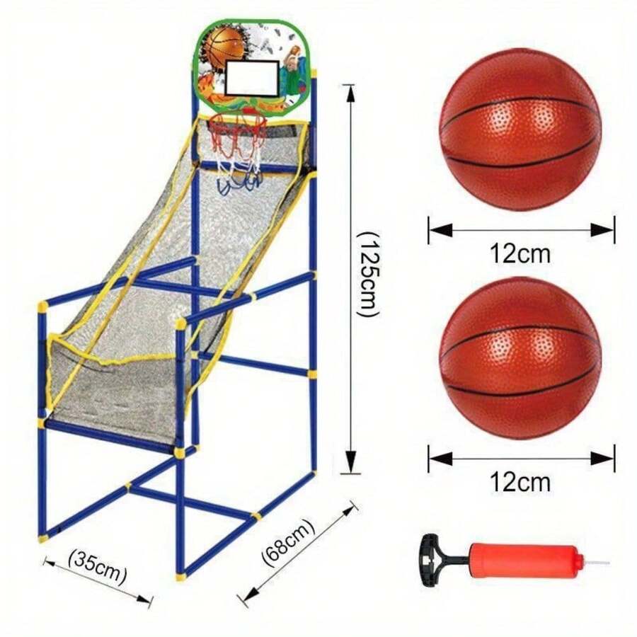 Enjoyable Arcade Basketball Game Set Indoor/Outdoor Dual Play, Easy