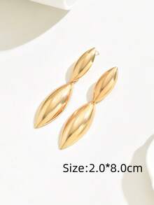 2 件大号珠宝，夸张金色吊坠耳环，几何金属耳环，圆形，泪滴形长耳环，日常佩戴，约会，派对，度假耳环，送给她的礼物 - 彩色 - 查看 10