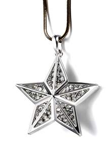 Dây chuyền dài mặt hình ngôi sao 3D đính pha lê thời trang Hàn Quốc, dây áo len, quà tặng trang sức tối giản cho phụ nữ vào dịp Giáng sinh, năm mới, ngày lễ tình nhân - Nhiều màu - Xem 5