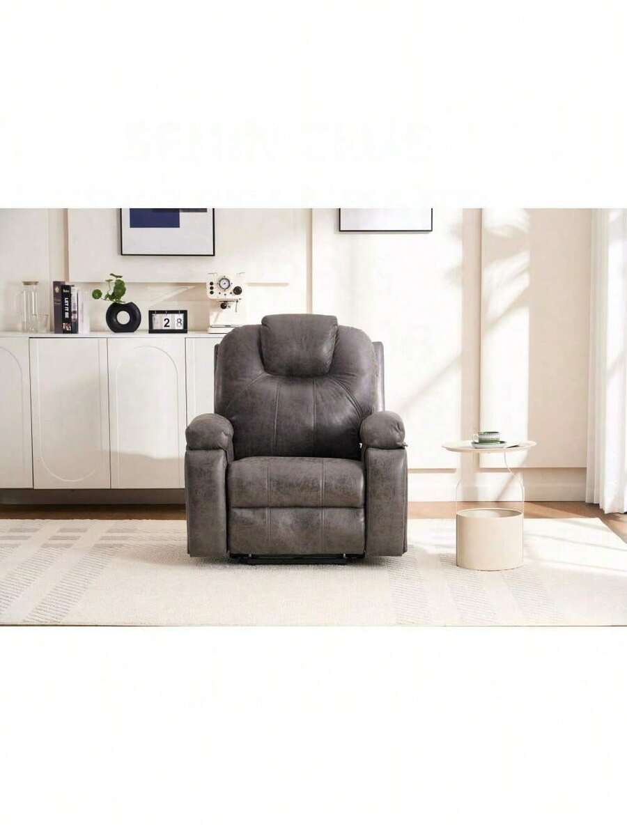 Power Lift Recliner Chair With Massage For Elderly, Overstuffed Wide