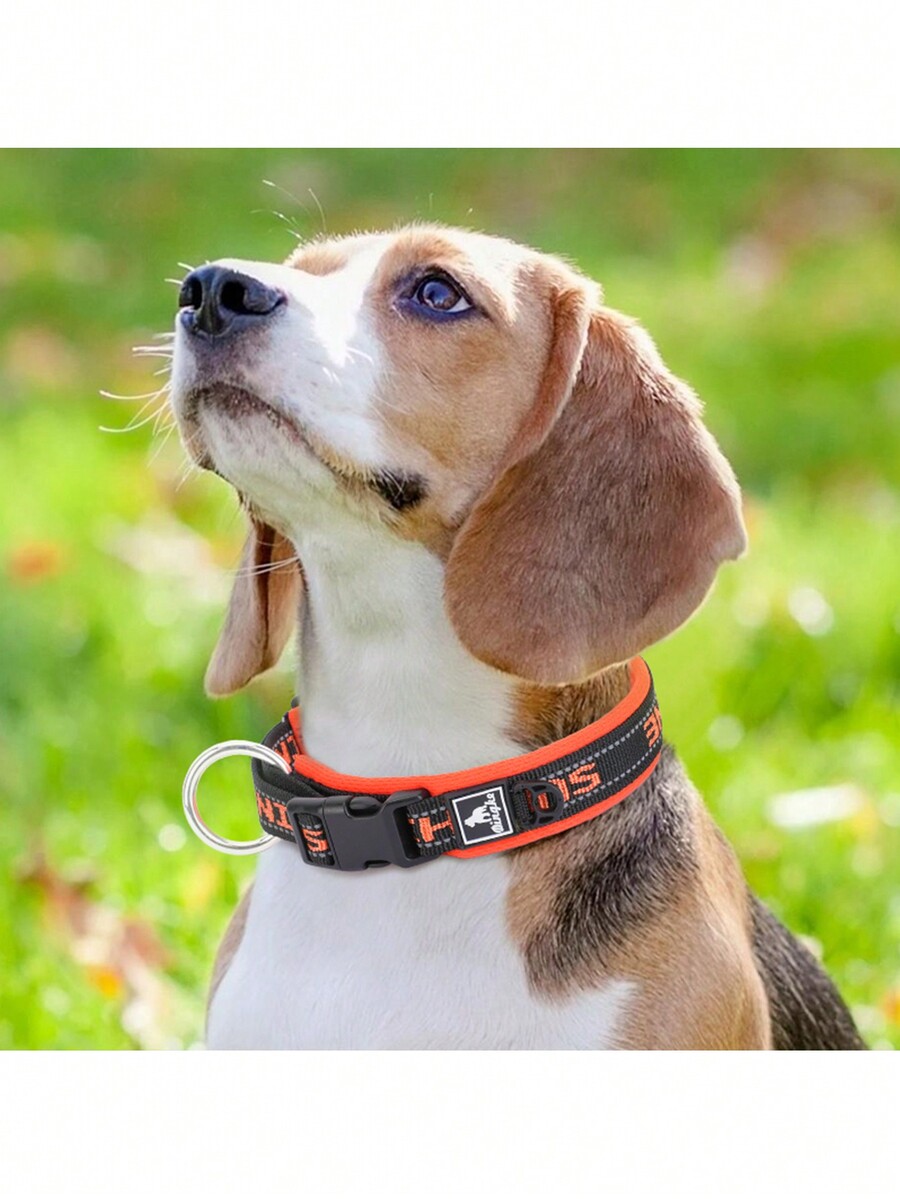 1Pc Adjustable Pet Dog Collar,EyeCatching Color Matching,Soft And