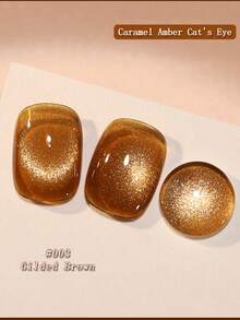 10ml 琥珀色凝胶指甲油红咖啡棕色粉色指甲秋冬指甲油美甲店猫眼凝胶半永久性清漆凝胶可浸泡 UV 凝胶适用于家庭美甲 - 彩色 - 查看 17