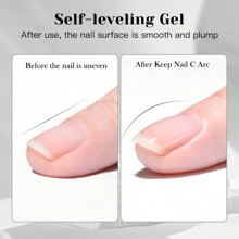 FOUR LILY 2pcs Multi-Function Nail Gel - Clear, Strengthening Gel Nail Polish, Nail Strengthener, Self-Leveling, Suitable For UV/LED Lamps, Long-Lasting, Salon-Quality Manicure At Home - Clear - View 5