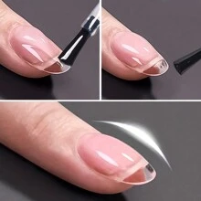 FOUR LILY 2pcs Multi-Function Nail Gel - Clear, Strengthening Gel Nail Polish, Nail Strengthener, Self-Leveling, Suitable For UV/LED Lamps, Long-Lasting, Salon-Quality Manicure At Home - Clear - View 2