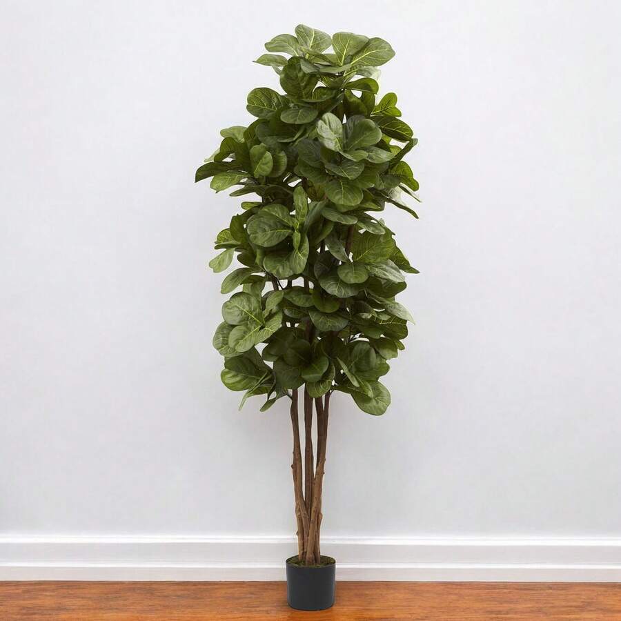 Realistic 72Inch Fiddle Leaf Fig Tree With 270 Leaves, Perfect Gift
