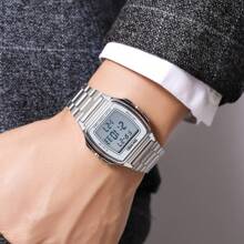 Skmei Men Digital Watch Skmei 2239 Stainless Steel Strap 30 Meters Waterproof Luxury Gold Wristwatch