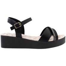 Women's Sandal With Shiny Comfortable Anatomical Light Soft Modern 8502 - 黑色 - 查看 5