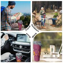 30 Oz Halloween Tumbler - Stainless Steel Insulated Travel Mug With Handle, Lid, Straw, Leak-Proof, 1 Non-Slip Reusable Cup, Suitable As A Friend, Father, Mother Gift - Halloween, Christmas Gift