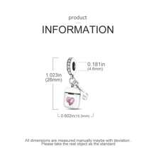 镀银粉色耳机吊饰，配爱心锆石珠和蓝色耳机吊饰 DIY 珠宝，适合女性 DIY 手链吊坠珠宝，适合音乐学生 - 彩色 - 查看 11