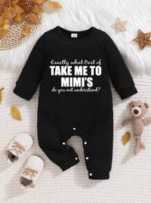 Baby Boy DOQOSESHY I Asked To Talk To My Mimi Jumpsuit