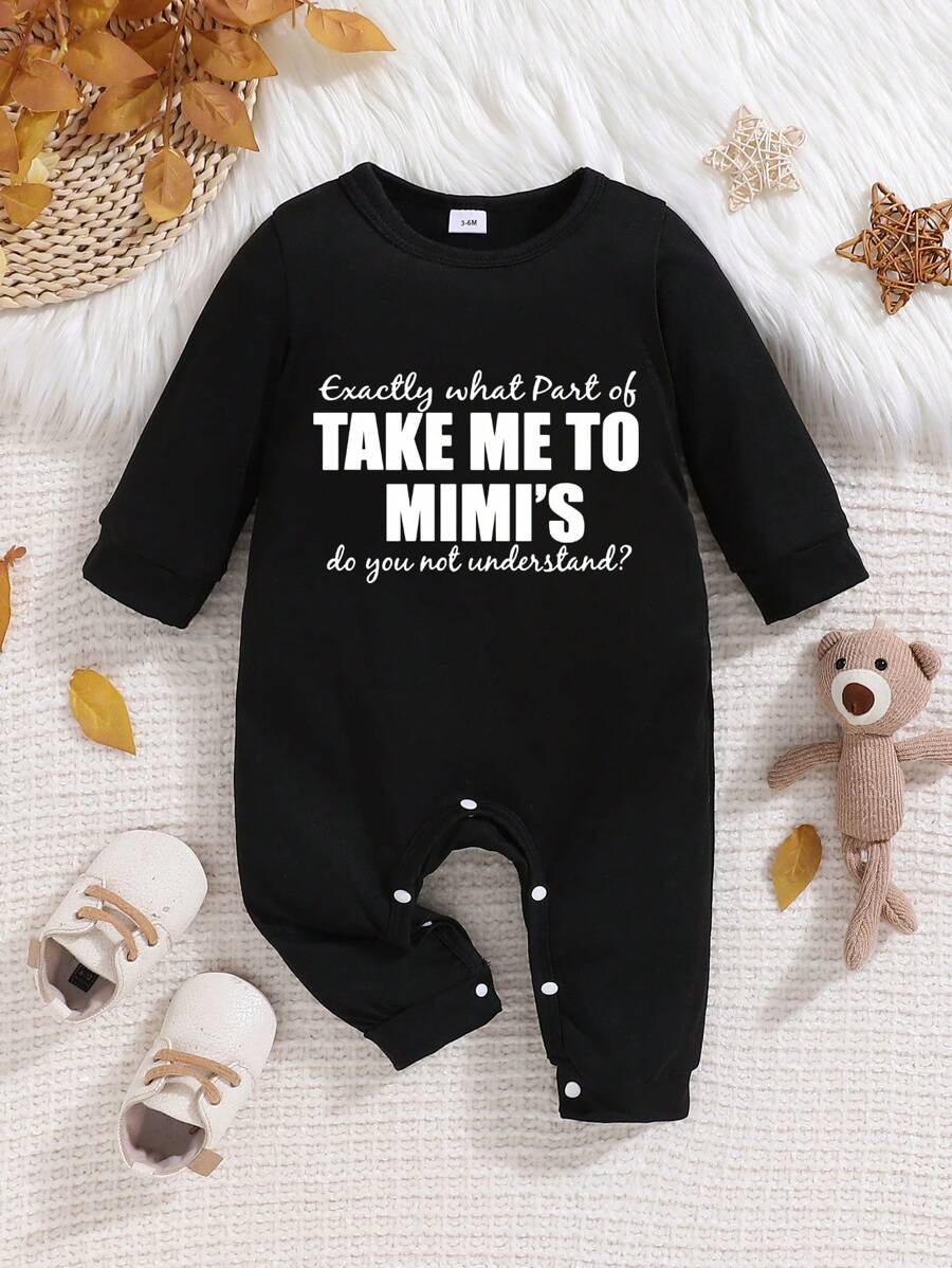 Baby Boy DOQOSESHY I Asked To Talk To My Mimi Jumpsuit