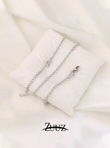 1 pièce Collier à chaîne de perles en acier inoxydable de 2 mm, 3 mm, 4 mm pour femmes et hommes. Colliers à perles rondes. Ras-de-cou pour femmes. Cadeau pour meilleurs amis