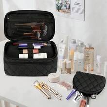 Túi đựng đồ trang điểm cho nữ Túi đựng mỹ phẩm xách tay Túi đựng đồ vệ sinh cá nhân lớn Túi đựng đồ trang điểm hai lớp Túi đựng đồ trang điểm chống nước cho bé gái - Nhiều màu - Xem 7