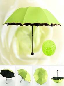 1 szt. przenośny parasol, nowoczesny parasol z kwiatowym wzorem na zewnątrz, wybór na wiosnę i lato, prezenty dla druhen, wystrój pokoju, sypialnia, plaża, podróże, dla mężczyzn, dla kobiet, wakacje - Różowy - Zobacz 17