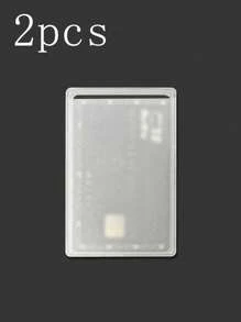 2/10pcs Transparent Plastic Card Holder - Waterproof Protective Case, Suitable For Medical Insurance Cards, ID Cards And Bank Cards, Campus Cards, Bus Cards, Light Rail Cards, Work Cards, Waterproof And Stain-Resistant, Easy To Identify Card Holder Card Information Back To School