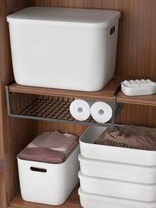 1 Kệ lưu trữ dưới tủ, Giỏ đựng đồ bằng dây, Giỏ đựng đồ treo, Giá lưu trữ bổ sung tiết kiệm không gian, Giỏ đựng đồ trượt vào, Kệ đựng đồ ăn trên quầy bếp, Bàn làm việc, Giá sách, Tủ đựng đồ, Dễ lắp đặt, Đồ dùng gia đình, Giá đựng khăn tắm, Đồ dùng phòng tắm, Đồ dùng nhà bếp, Tủ đựng đồ, Kệ treo nhiều lớp - Nhiều màu - Xem 8