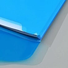 1/3/6/7PCS 塑料信封页袋，带 11 个孔，透明文件夹，带按扣封口和标签插入，适用于 2/3/4 环活页夹 - A4 - 查看 4