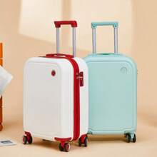 20 Inch Functional Boarding Case, Luggage With Password Lock, Solid Color Luggage Case Set : Portable Square Handside Handbag & Large Capacity Handside Travel Suitcase With Password, Anti-Scratch Wear-Resistant Waterproof Luggage Universal Wheel Trolley Luggage, Suitcases Suit Case Travel Luggage Carry On Suitcase
