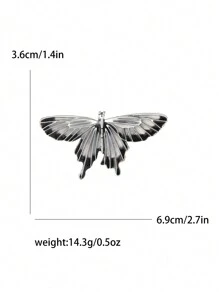 女士时尚珐琅蝴蝶胸针水钻昆虫别针派对宴会休闲配饰礼物