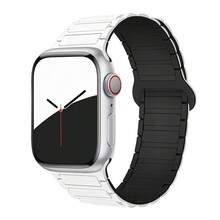 Dây đeo đồng hồ từ tính silicon hai tông màu tương thích với Apple Watch 38mm/40mm/41mm/42mm/44mm/45mm/46mm, Vòng đeo tay mềm chống khóa tương thích với Apple Watch Series 1-10/SE - Nhiều màu - Xem 15
