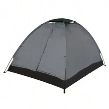 Barraca De Camping 3 Pessoas Impermeável C/ Bolsa - Cinza Claro - Visão 3