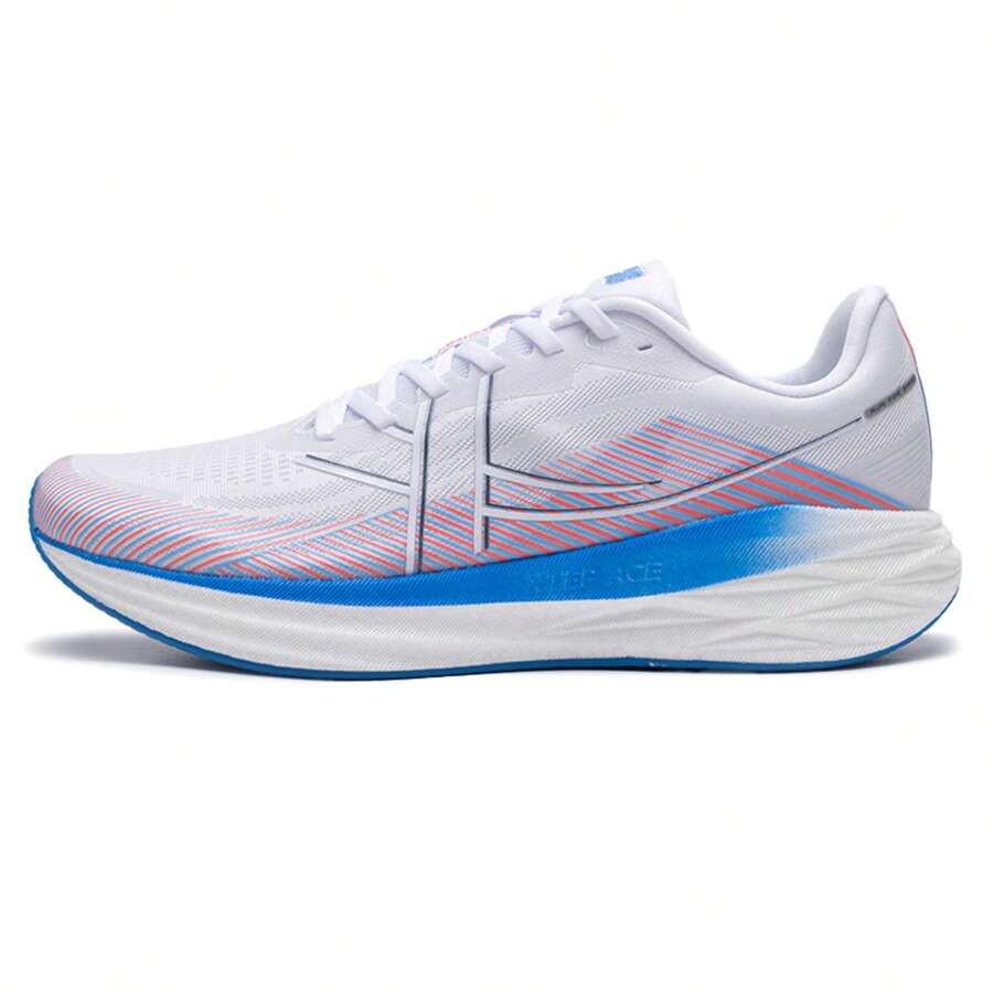 XTEP X-Tep 5.0 男士低帮运动鞋，耐用、轻便、时尚、减震、跑步鞋 - 新白/北京藍/雷射紅 - 查看 1