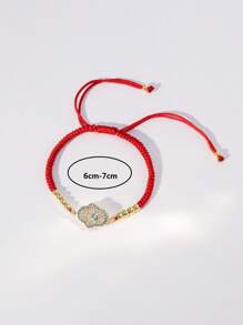 1 件简约多色蓝色邪眼幸运红绳手链，可分层男女通用脚链，适合节日、派对、日常佩戴、圣诞节、节日、友谊珠宝礼物 - 彩色 - 查看 13