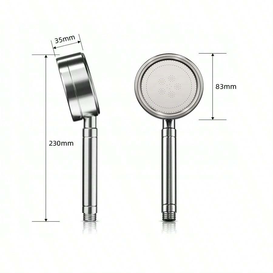 Cabezal de ducha de alta presión de aluminio portátil, cabezal de ducha