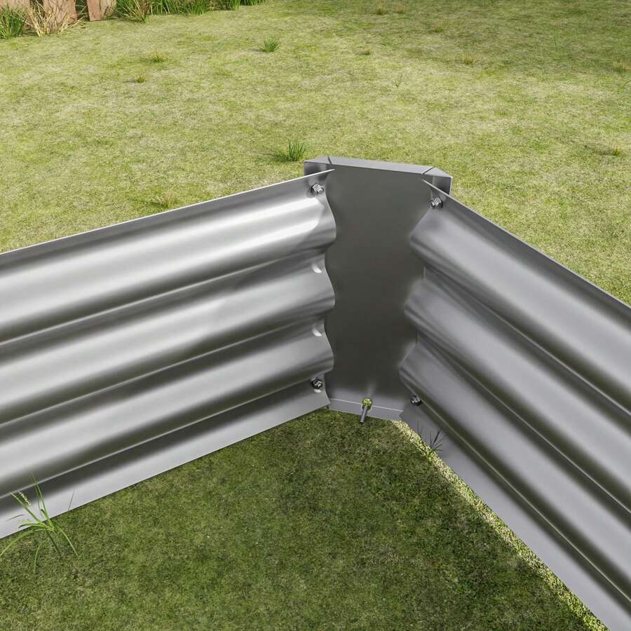 Functional Metal Raised Garden Bed With Reliable Open Bottom Drainage