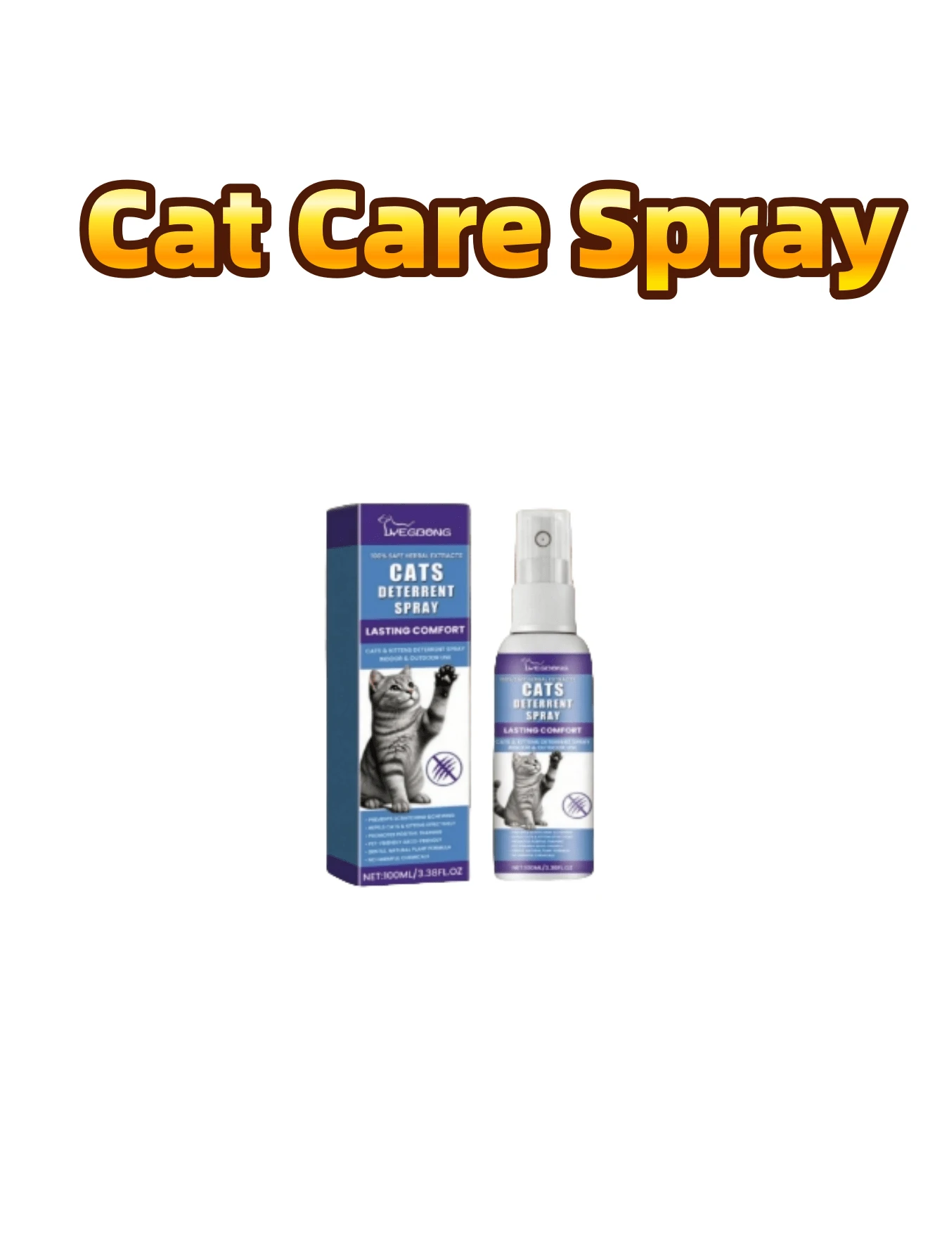 Cat Care Spray Prevent Cats From Urinating On Beds, Gentle