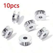 10pcs Industrial Sewing Machine Bobbins, Durable Aluminum Bobbins - Silver - View 7