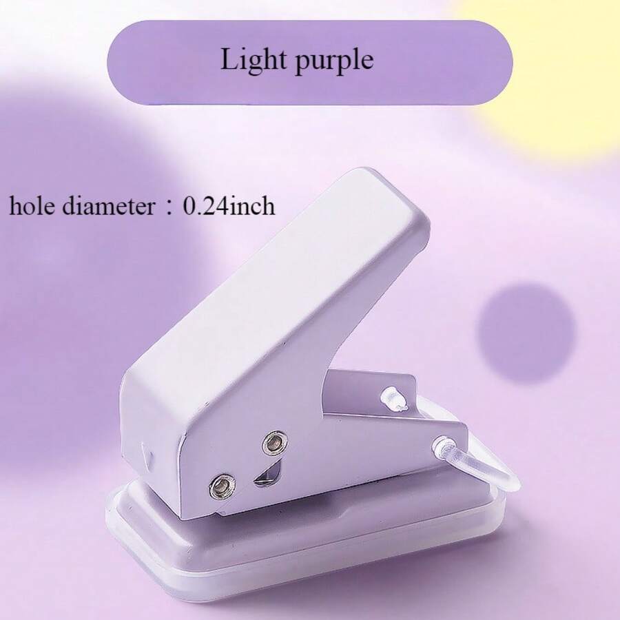Cartoon Mini Hole Punch Portable Diy Handbook LooseLeaf Book Binding